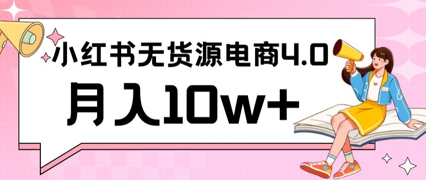 小红书新电商实战，无货源实操从0到1月入10w+联合抖音放大收益-巴七创客网