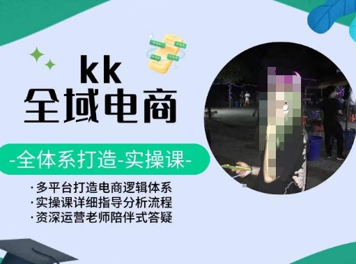 KK全域电商，全体系打造实操课，多平台打造电商逻辑体系-巴七创客网