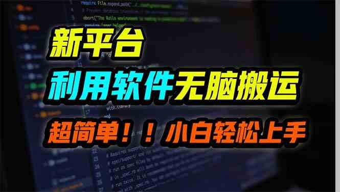 （9745期）新平台用软件无脑搬运，月赚10000+，小白也能轻松上手-巴七创客网