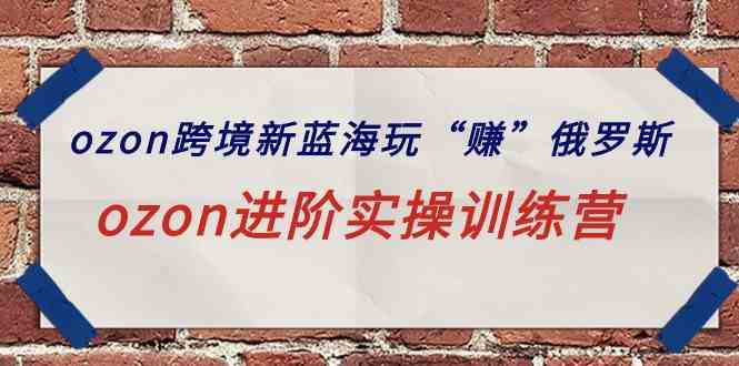 （9800期）ozon跨境新蓝海玩“赚”俄罗斯，ozon进阶实操训练营-巴七创客网