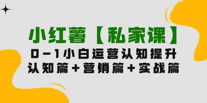 （9910期）小红薯【私家课】0-1玩赚小红书内容营销，认知篇+营销篇+实战篇（11节课）-巴七创客网