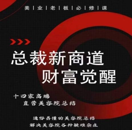 总裁新商道(美业老板必修课)，通俗易懂的美容院总结，解决美容院各种疑难杂症-巴七创客网