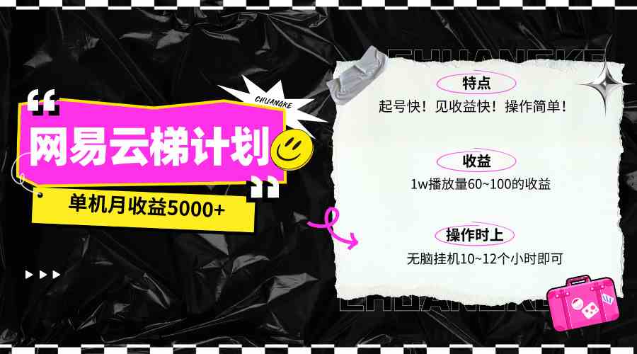 （10063期）最新网易云梯计划网页版，单机月收益5000+！可放大操作-巴七创客网