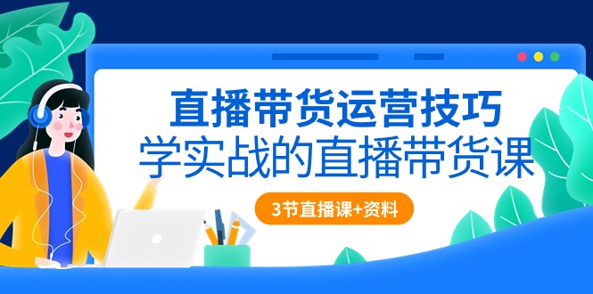 （10229期）直播带货运营技巧，学实战的直播带货课（3节直播课+配套资料）-巴七创客网