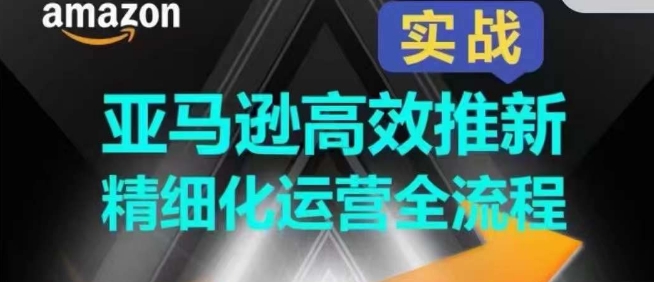 亚马逊高效推新精细化运营全流程，全方位、快速拉升产品排名和销量!-巴七创客网