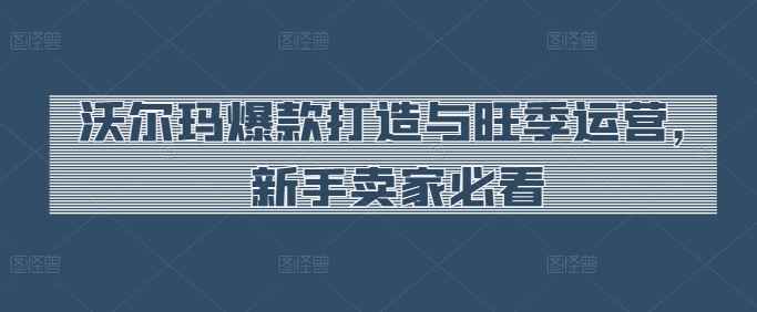 沃尔玛爆款打造与旺季运营，新手卖家必看-巴七创客网