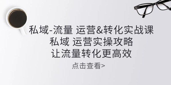 （10739期）私域-流量 运营&转化实操课：私域 运营实操攻略 让流量转化更高效-巴七创客网