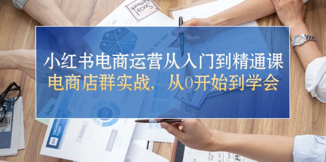 （10937期）小红书电商运营从入门到精通课，电商店群实战，从0开始到学会-巴七创客网