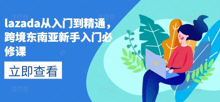 lazada从入门到精通，跨境东南亚新手入门必修课-巴七创客网
