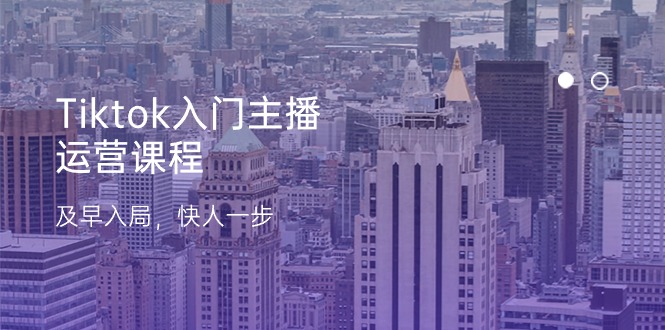 （11045期）Tiktok入门主播运营课程，及早入局，快人一步（11节）-巴七创客网