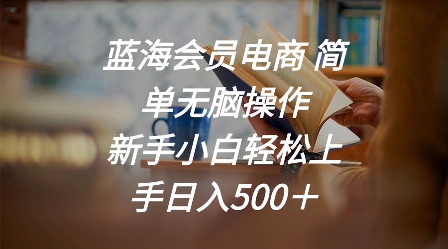 （11068期）蓝海会员电商 简单无脑操作 新手小白轻松上手日入500＋-巴七创客网