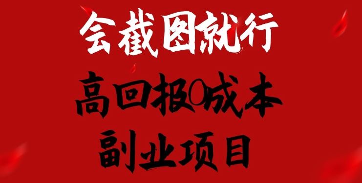 会截图就行，高回报0成本副业项目，卖离婚模板一天1.5k+【揭秘】-巴七创客网