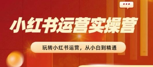 2024小红书运营实操营，​从入门到精通，完成从0~1~100-巴七创客网