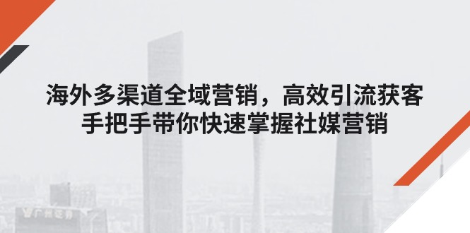 （11286期）海外多渠道 全域营销，高效引流获客，手把手带你快速掌握社媒营销-巴七创客网