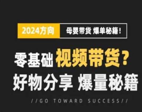 短视频母婴赛道实操流量训练营，零基础视频带货，好物分享，爆量秘籍-巴七创客网