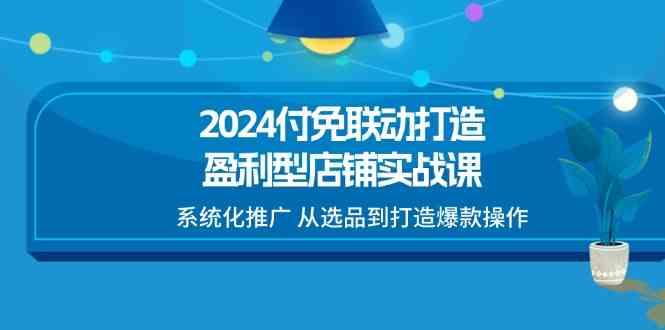 2024付免联动打造盈利型店铺实战课，系统化推广 从选品到打造爆款操作-巴七创客网
