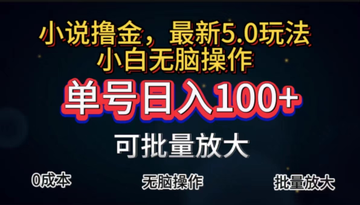 （11651期）全自动小说撸金，单号日入100+小白轻松上手，无脑操作-巴七创客网