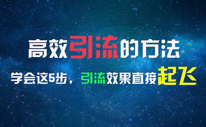 （11776期）高效引流的方法，可以帮助你日引300+创业粉，一年轻松收入30万，比打工强-巴七创客网
