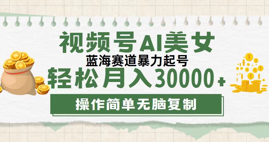（12087期）视频号AI美女跳舞，轻松月入30000+，蓝海赛道，流量池巨大，起号猛，无…-巴七创客网