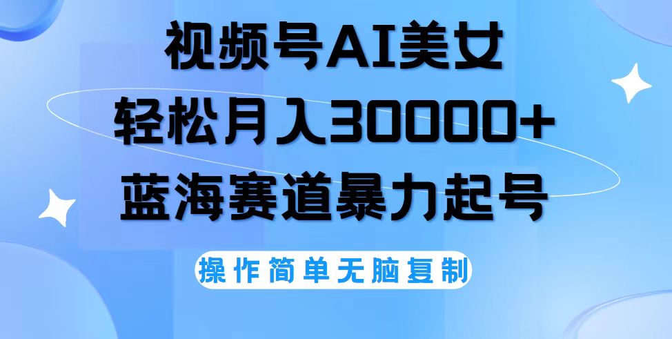 （12125期）视频号AI美女跳舞，轻松月入30000+，蓝海赛道，流量池巨大，起号猛，无…-巴七创客网