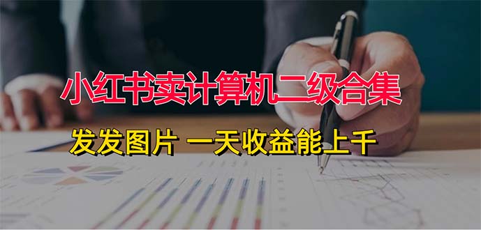 （12228期）小红书卖计算机二级合集，发发图片 一天收益能上千-巴七创客网