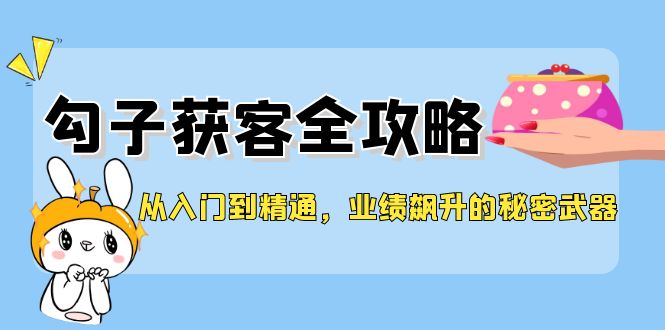 （12247期）从入门到精通，勾子获客全攻略，业绩飙升的秘密武器-巴七创客网
