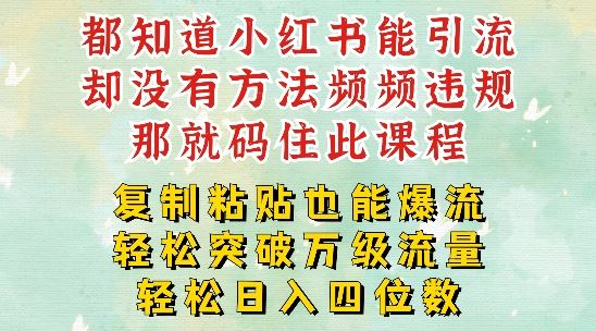 小红书靠复制粘贴一周突破万级流量池干货，以减肥为例，每天稳定引流变现四位数【揭秘】-巴七创客网