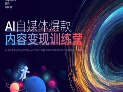 AI自媒体爆款内容变现训练营，20%底层逻辑，60%实操方法，20%案例拆解(即学即用)-巴七创客网