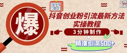 轻松制作创业类视频，一天被动加精准创业粉500+【揭秘】-巴七创客网