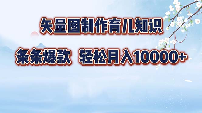 （12902期）矢量图制作育儿知识，条条爆款，月入10000+-巴七创客网