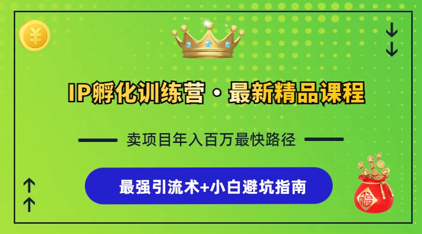 （13055期）IP孵化训练营，知识付费全流程+最强引流术+小白避坑指南-巴七创客网
