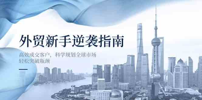 外贸新手逆袭指南：高效成交客户，科学规划全球市场，轻松突破瓶颈-巴七创客网
