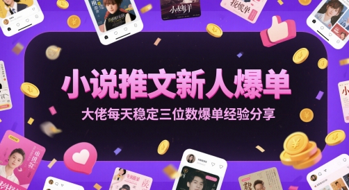 小说推文新人爆单大佬每天稳定三位数爆单经验分享-巴七创客网