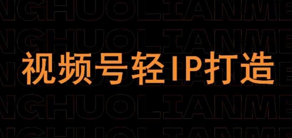 视频号线上课程，视频号轻IP打造-巴七创客网