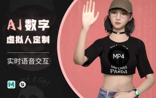 Ai数字人虚拟(智能体)实时语音交互特训营，自行定制超写实角色AI数字人交互技术-巴七创客网