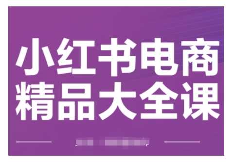 小红书电商精品大全课，快速掌握小红书运营技巧，实现精准引流与爆单目标，轻松玩转小红书电商(更新2月)-巴七创客网