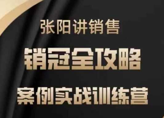 张阳讲销售实战训练营，案例实战训练，销冠全攻略-巴七创客网