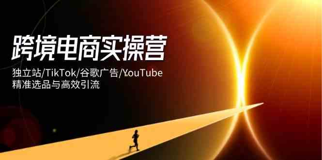 跨境电商实操营：独立站/TikTok/谷歌广告/YouTube，精准选品与高效引流-巴七创客网