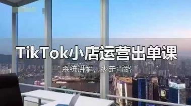 TikTok小店运营出单课，从开店选品、运营出单、发货回款，进行全流程讲解-巴七创客网