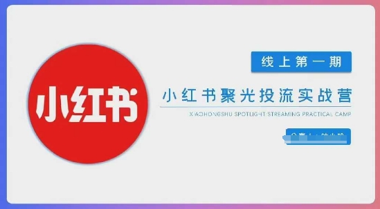 小红书聚光陪跑第一期，教你从0到1玩转小红书聚光投流，搭建小红书付费投流团队，更快的见到效果-巴七创客网