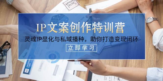 IP文案创作特训营，灵魂IP显化与私域播种，助你打造变现闭环（14节课）-巴七创客网