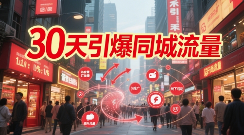 30天引爆同城流量：团购篇 认知篇 流量篇 来客篇 达人篇 老板人设IP篇 投流篇-巴七创客网