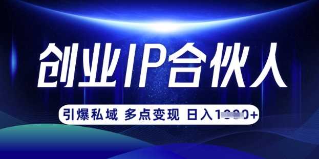 云帆·创业ip合伙人打造3.0，从0到1教你做网创，实现月入过W-巴七创客网