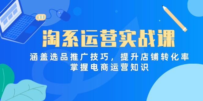 （14427期）淘系运营实战课，涵盖选品推广技巧，提升店铺转化率，掌握电商运营知识-巴七创客网