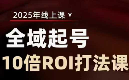 2025全域起号10倍ROI打法课，助你提升直播间的投资回报率-巴七创客网