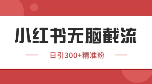 小红书只要你有同行就能获客，独家野路子获客玩法，暴力截流【揭秘】-巴七创客网