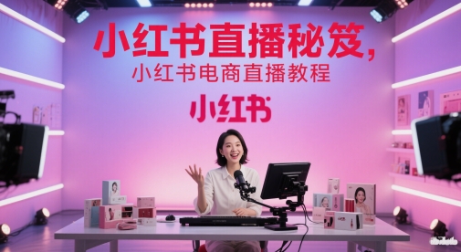 小红书直播秘笈，小红书电商直播教程-巴七创客网