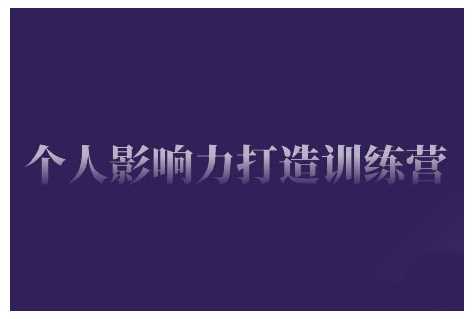 个人影响力打造训练营，掌握公域引流、私域运营、产品定位等核心技能，实现从0到1的个人IP蜕变-巴七创客网