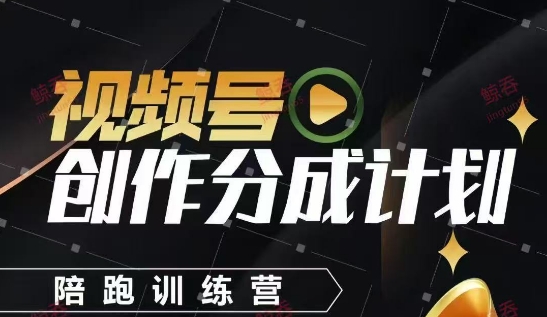 视频号创作分成计划陪跑训练营，手把手教会你如何制作视频，细水长流型项目-巴七创客网