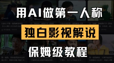 用AI做第一人称独白影视解说，手把手教学，保姆级教程-巴七创客网